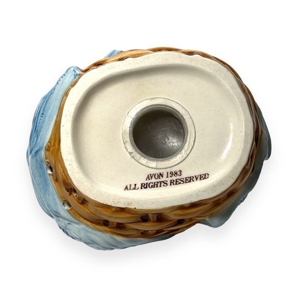 VTG 1983 Avon Ceramic Sachet Sleeping Siamese Cat Kitten Laundry Basket Pomander - Picture 4 of 4